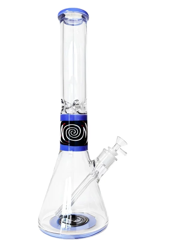 16″ 7mm Thick Wig Wag Swirl Beaker Glass Bong