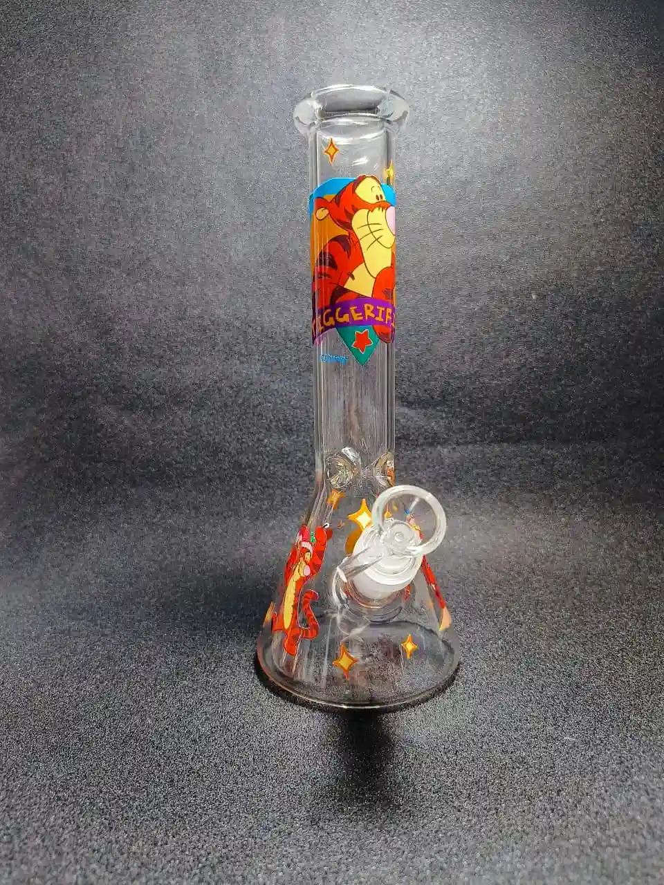 10" Tigger Hundred Acre Stars Beaker Glass Bong