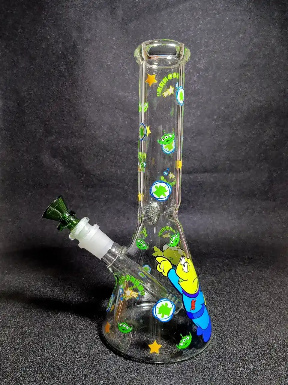 Toy Story Little Green Men Disney Pixar Space Beaker Glass Bong