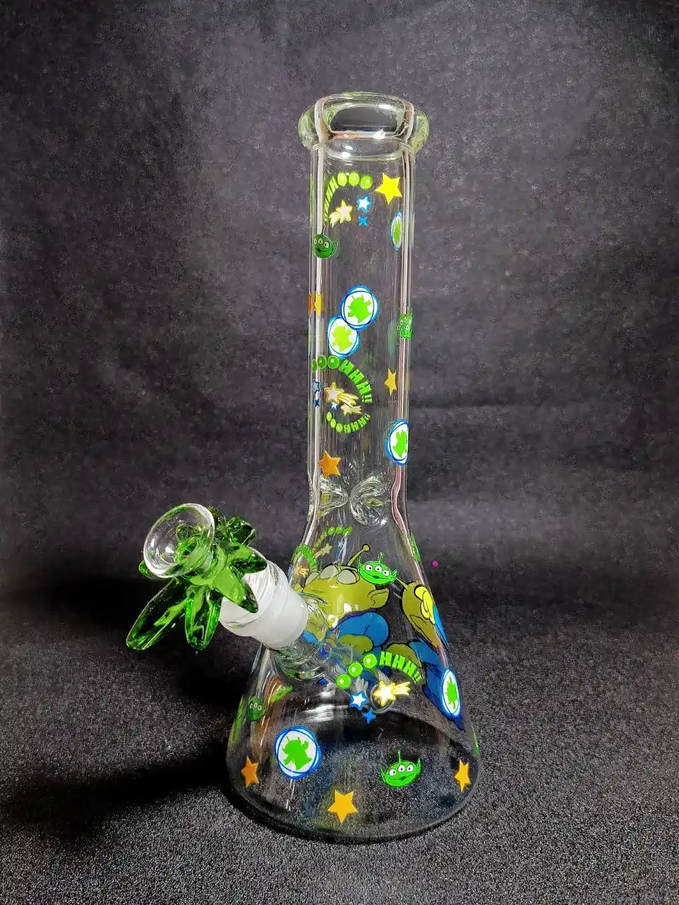 Toy Story Little Green Men Disney Pixar Space Beaker Glass Bong
