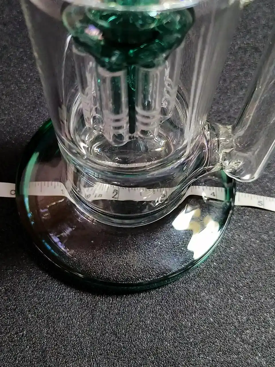 16" Triple Tree Perc Multi Chamber Glass Straight Tube Bong