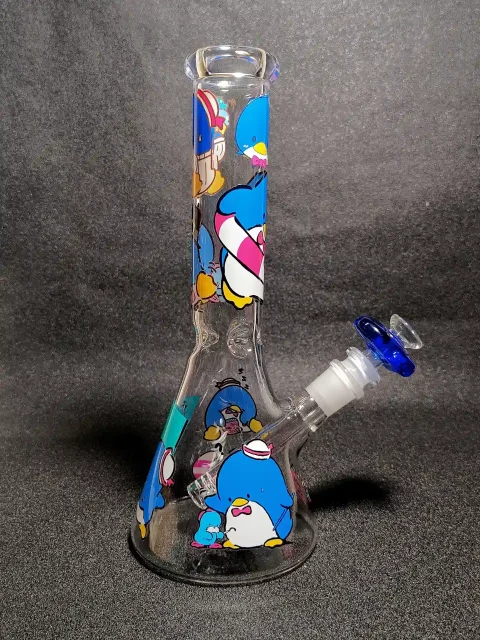 Tuxedosam Sanrio Penguin Blue Sailor Hat Beaker Glass Bong Tuxedosam Sanrio Penguin Blue Sailor Hat Beaker Glass Bong