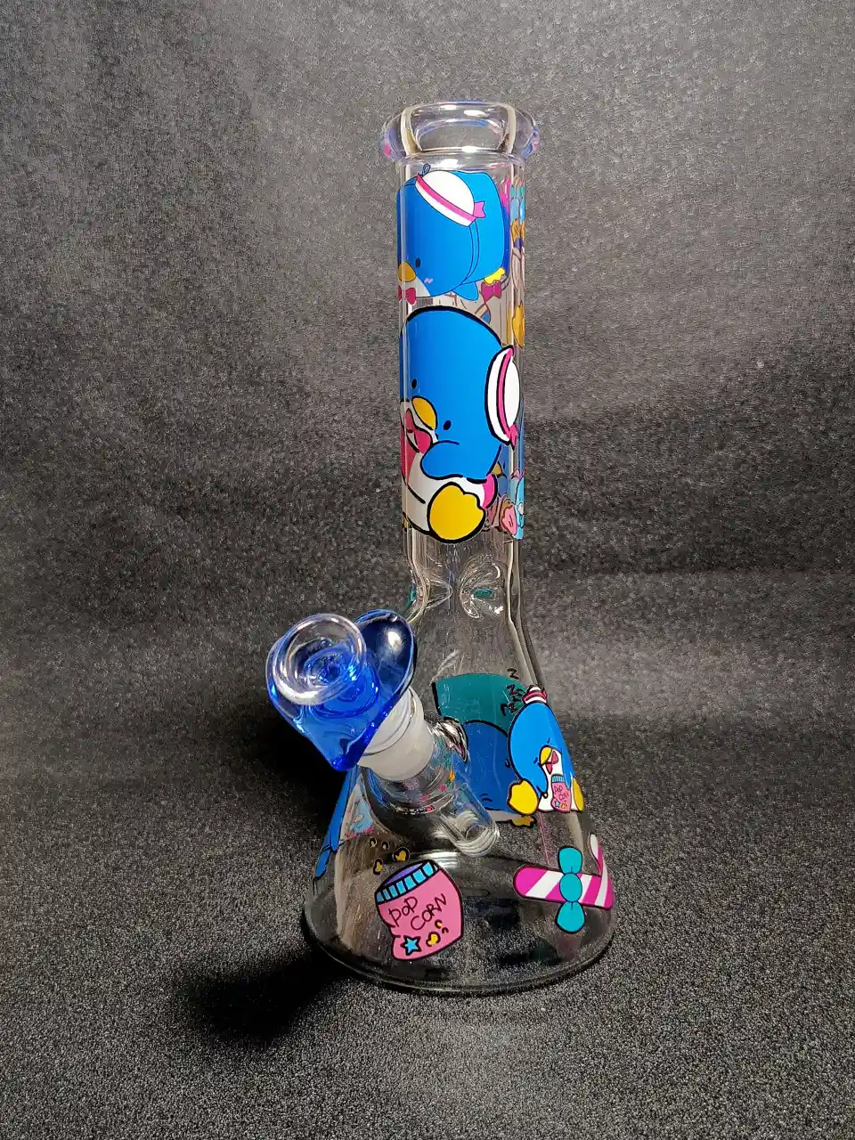 Tuxedosam Sanrio Penguin Blue Sailor Hat Beaker Glass Bong