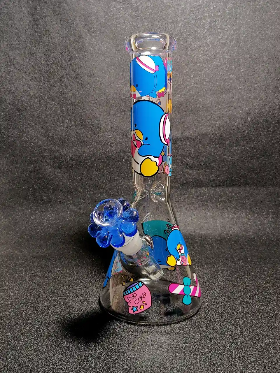 Tuxedosam Sanrio Penguin Blue Sailor Hat Beaker Glass Bong