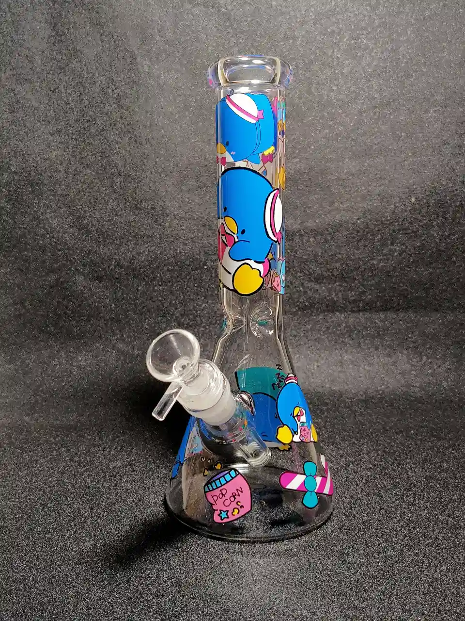Tuxedosam Sanrio Penguin Blue Sailor Hat Beaker Glass Bong