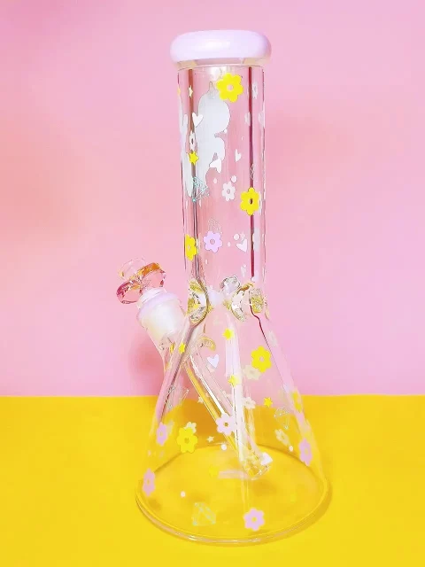 12″ Unicorn Fantasy Pink Beaker Glass Bong 9mm Thick 12" Unicorn Fantasy Pink Beaker Glass Bong 9mm Thick