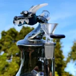 7" Unique Dragon Glass Bong/Dab Rig | Black