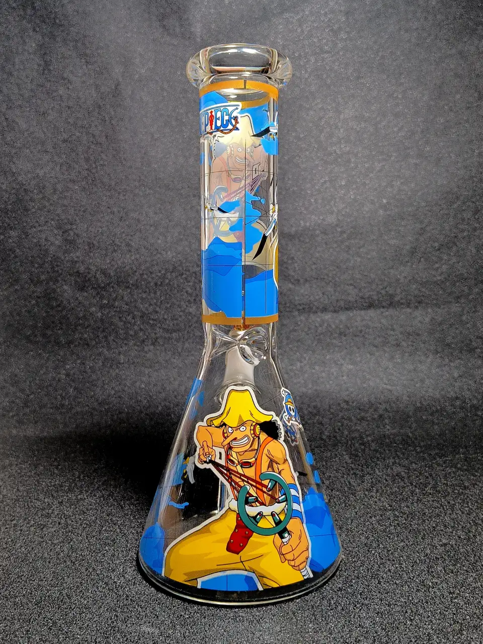 Usopp One Piece Slingshot Ocean Seagull Beaker Glass Bong