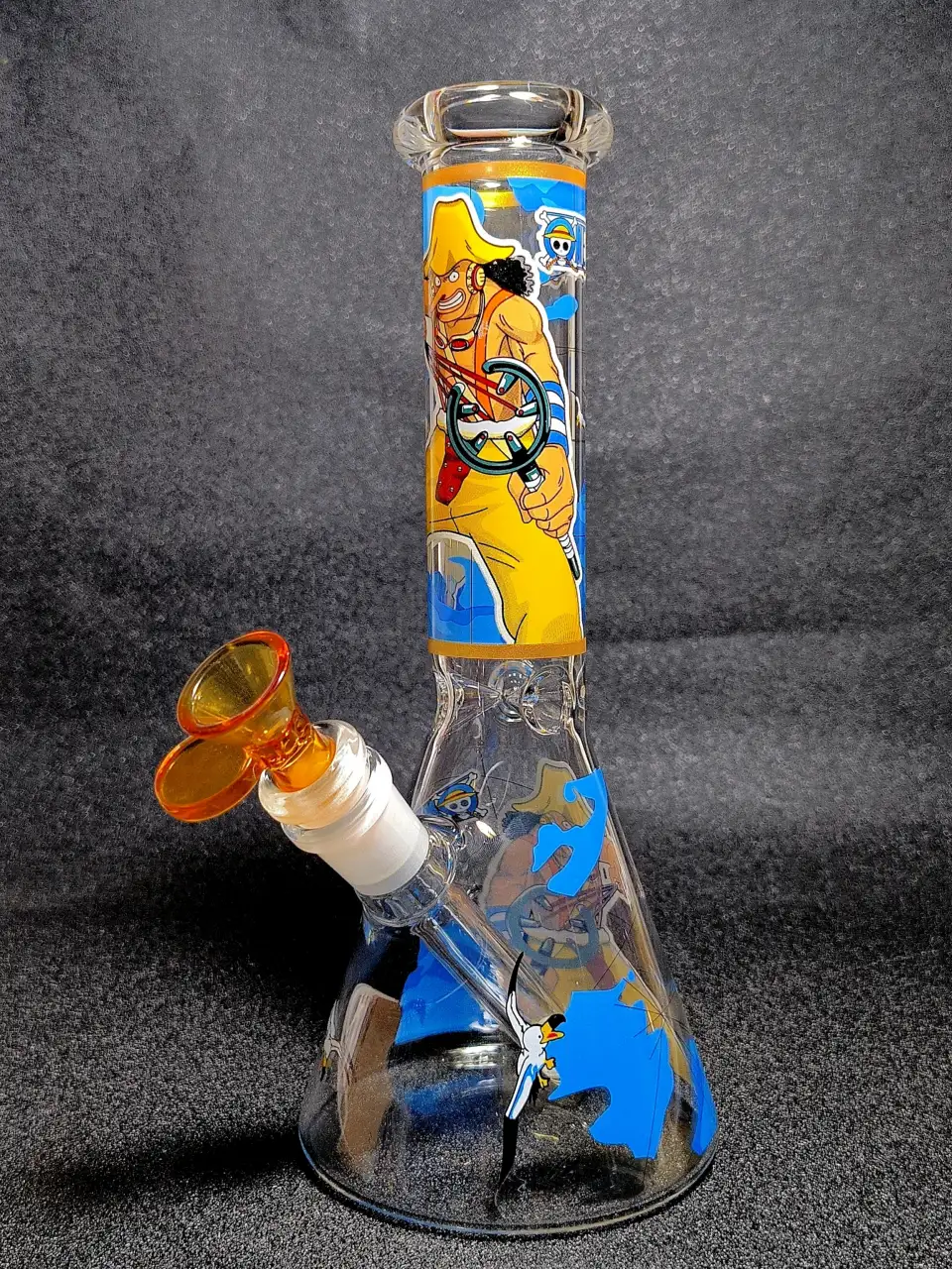 Usopp One Piece Slingshot Ocean Seagull Beaker Glass Bong