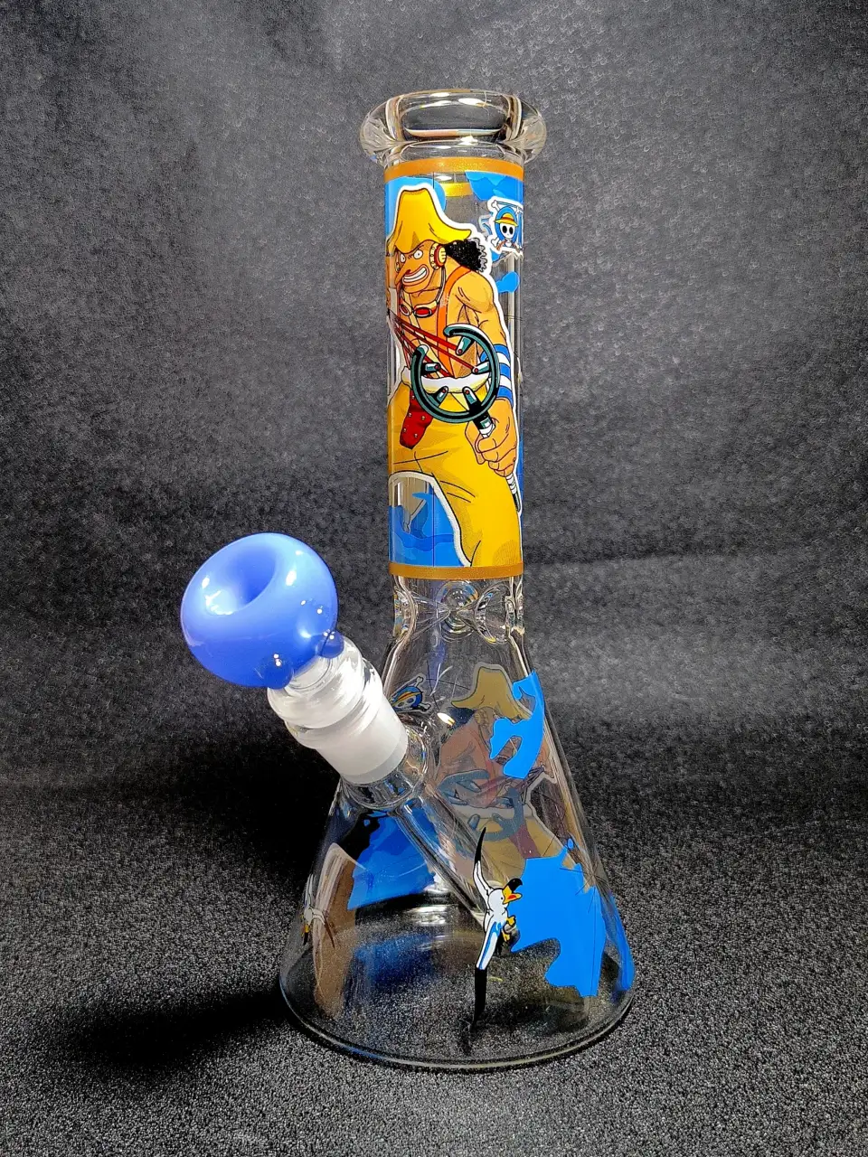 Usopp One Piece Slingshot Ocean Seagull Beaker Glass Bong