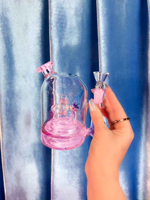 5.5" Wheel In The Sky Butterfly Cloche Bong