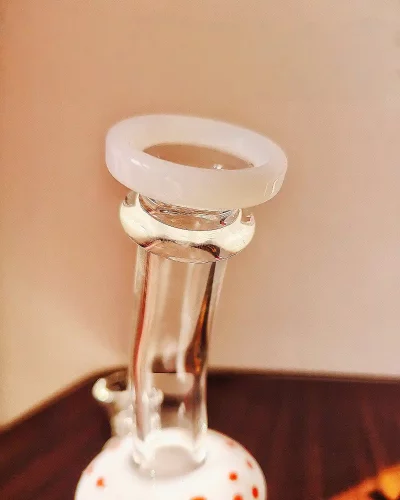 10" Whimsical Mushroom Bong with Disc Perc