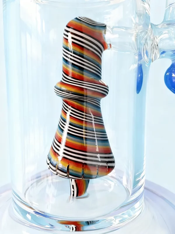 14" Wig Wag Dual Perc Glass Bong with Matrix & Conical