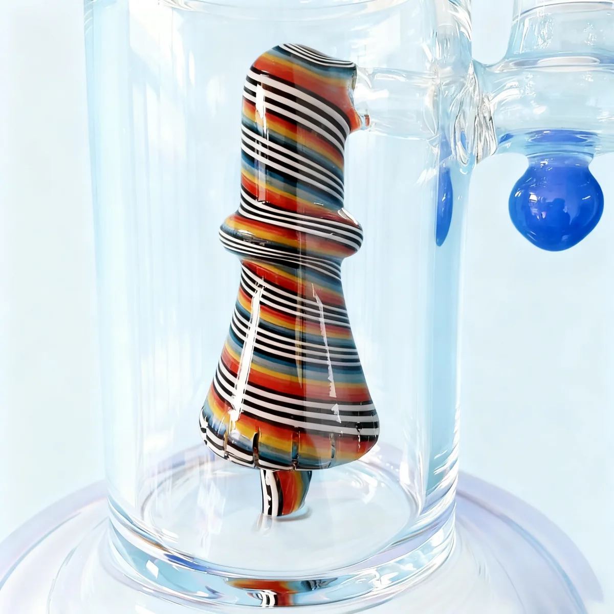 14" Wig Wag Dual Perc Glass Bong with Matrix & Conical