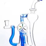 9" Colorful Windmill Spinner Tornado Recycler Bong