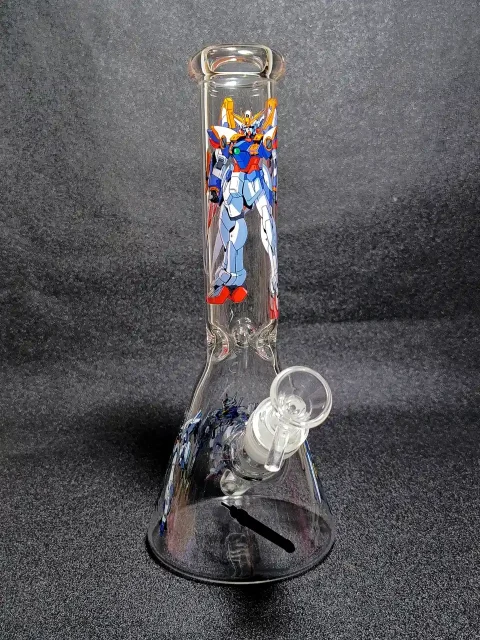 Wing Gundam Zero Mobile Suit Gundam Mecha Beaker Glass Bong