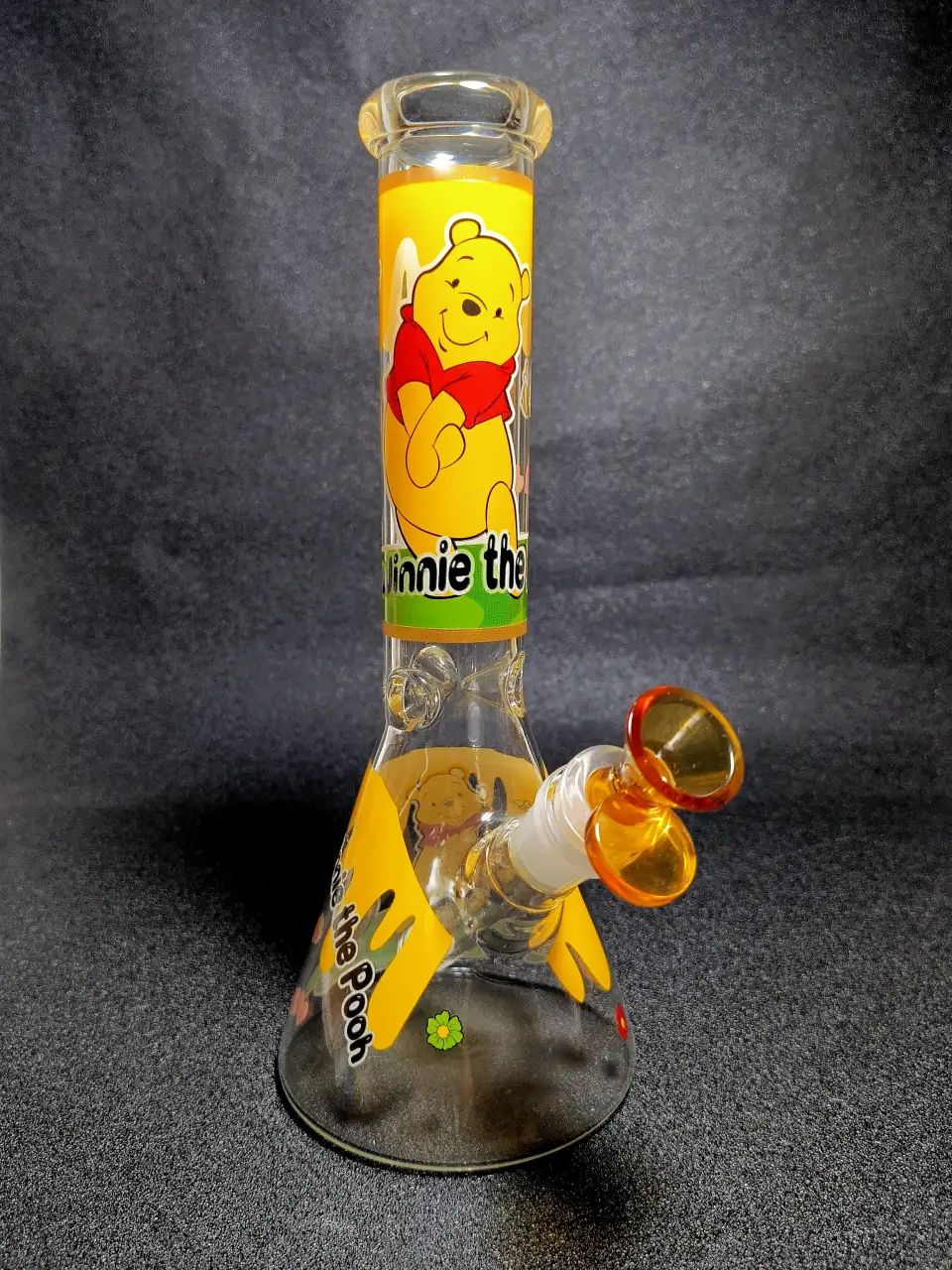 Winnie the Pooh Honey Pot Hundred Acre Wood Beaker Glass Bong