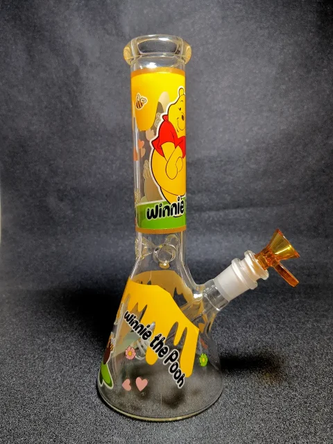 Winnie the Pooh Honey Pot Hundred Acre Wood Beaker Glass Bong Winnie the Pooh Honey Pot Hundred Acre Wood Beaker Glass Bong