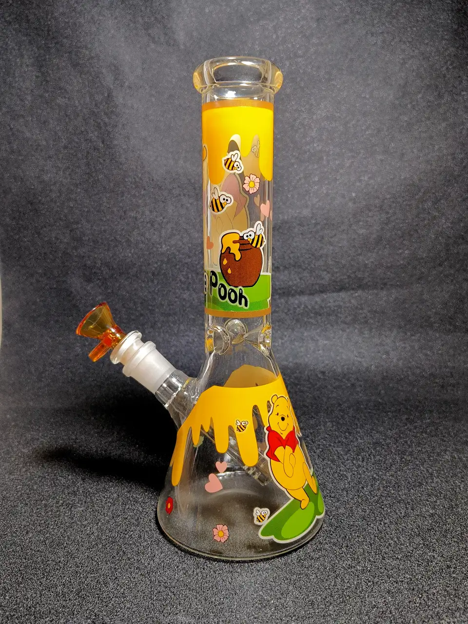 Winnie the Pooh Honey Pot Hundred Acre Wood Beaker Glass Bong