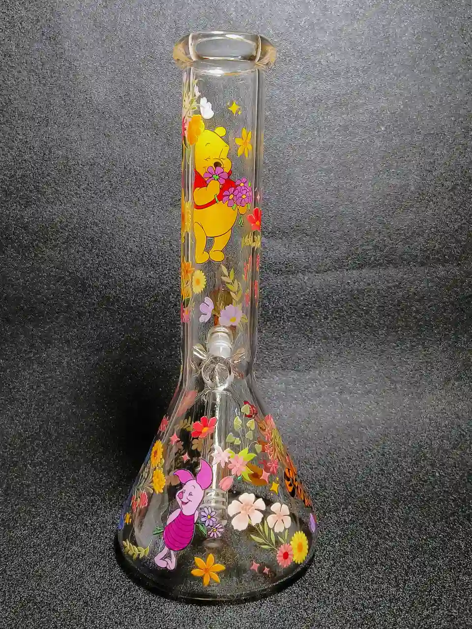 Winnie the Pooh Tigger Flower Garden Beaker Glass Bong