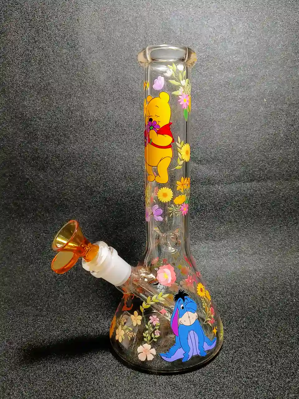 Winnie the Pooh Tigger Flower Garden Beaker Glass Bong