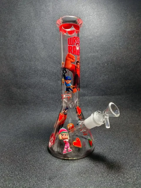 Wreck-It Ralph Pixel Rush Beaker Glass Bong Wreck-It Ralph Pixel Rush Beaker Glass Bong