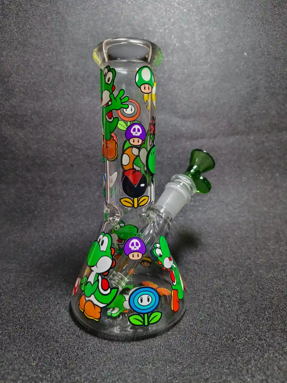 Yoshi Super Mario Adventure Beaker Glass Bong