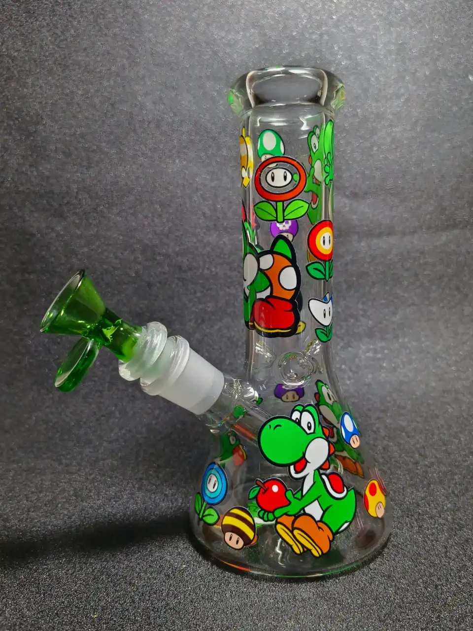 Yoshi Super Mario Adventure Beaker Glass Bong