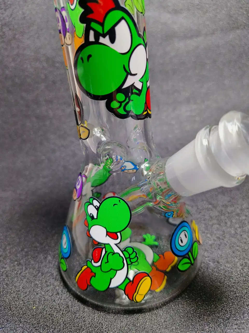 Yoshi Super Mario Adventure Beaker Glass Bong