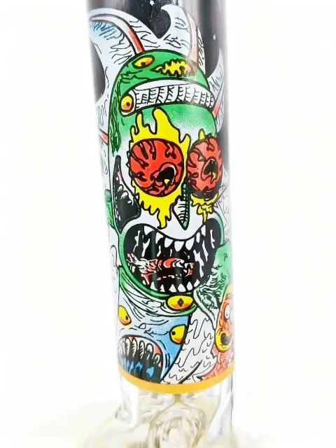 8″ Zombie Rick Mini Beaker Glass Bong 8″ Zombie Rick Mini Beaker Glass Bong