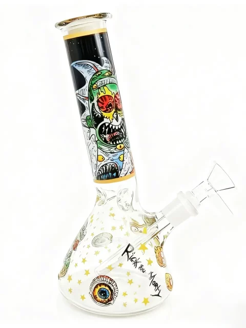 8″ Zombie Rick Mini Beaker Glass Bong